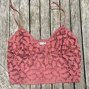 Free People “Intimates” Rusty Rose Top